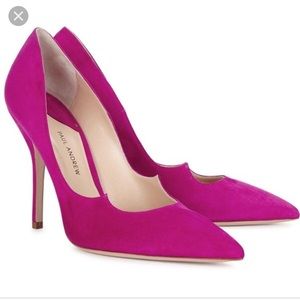🌸✨HP✨🌸Paul Andrew Fuschia Suede Heels